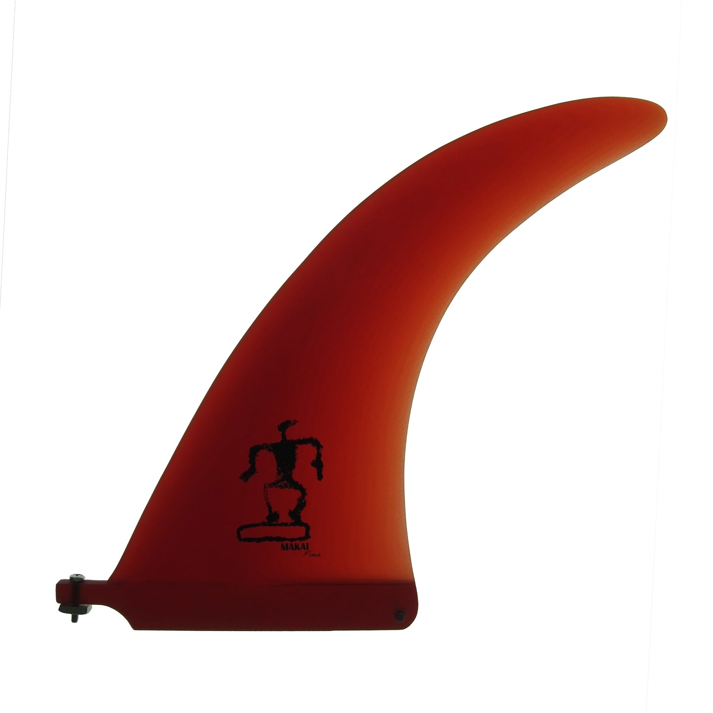 Single Fin Hull Flex 9" - Wine Red