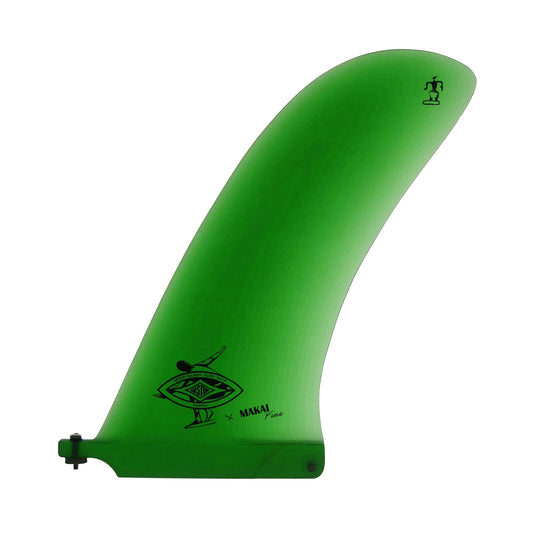 Come Back 9.5" Single Fin  - Emerald Green - Makai Fins