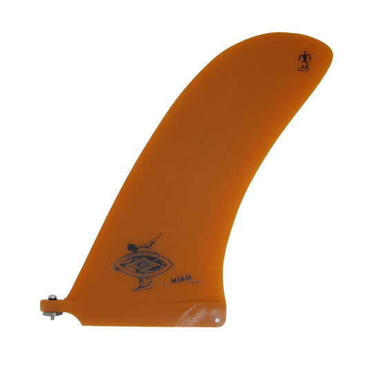 Come Back 9.5" Single Fin  - Orange - Makai Fins