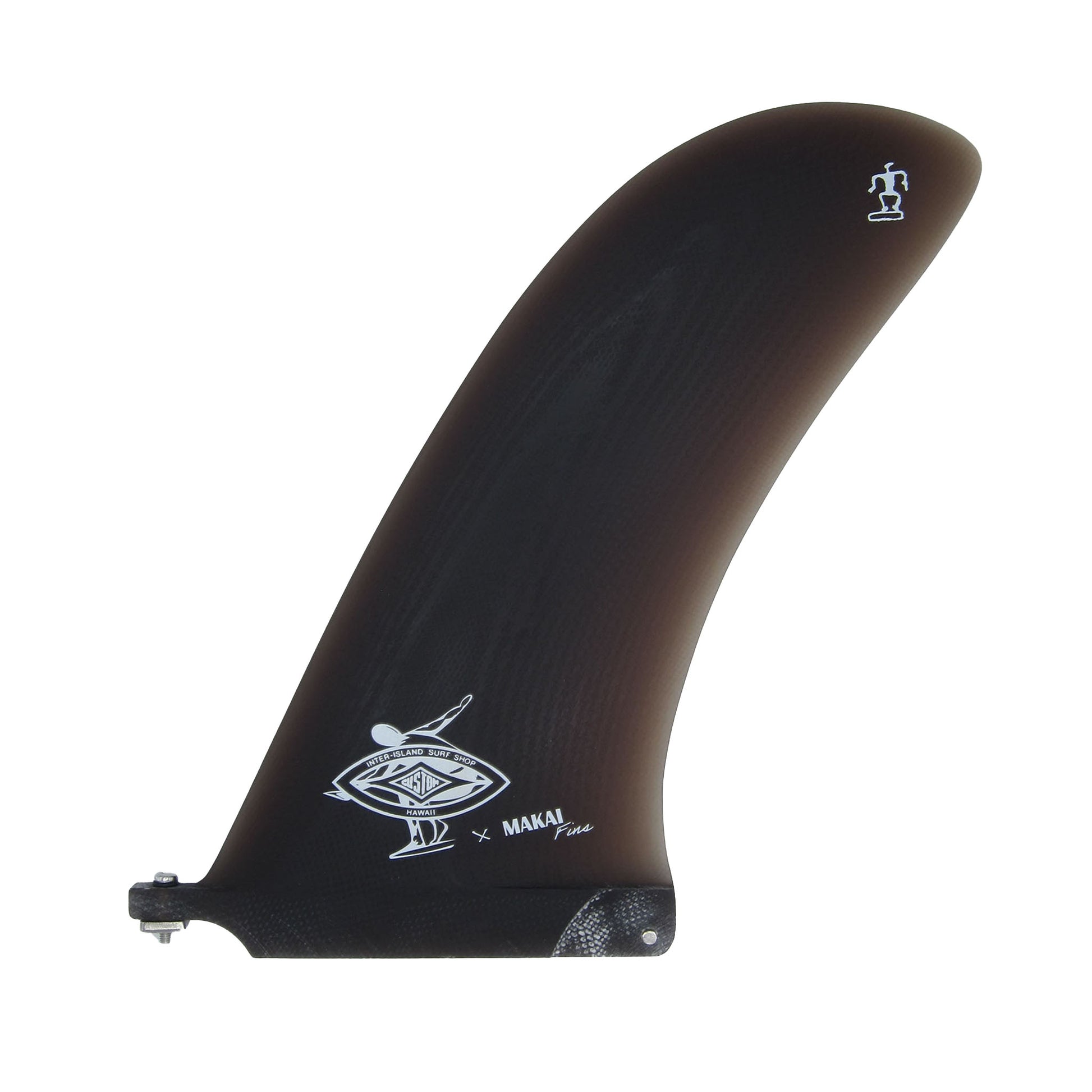 Come Back 9.5" Single Fin  - Smoke Grey - Makai Fins