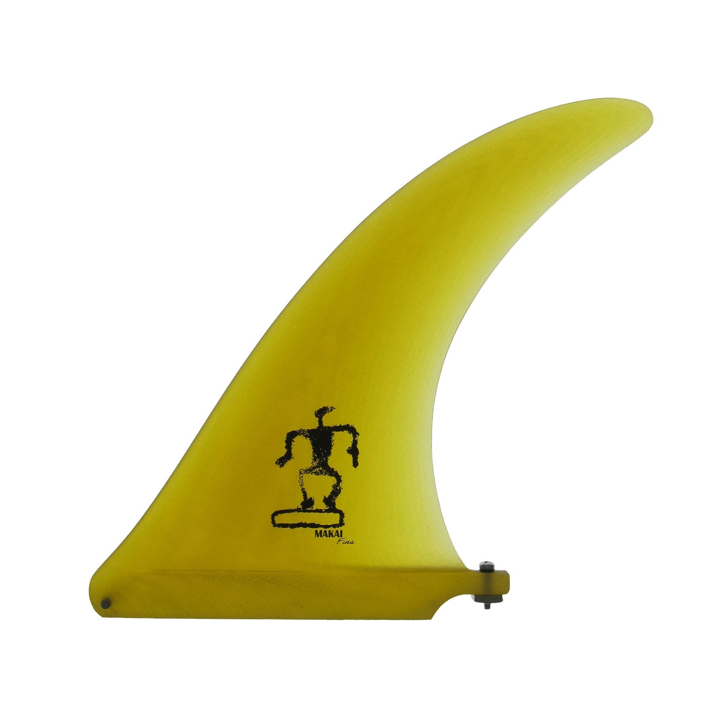 Cruiser 9" Single Fin - Yellow - Makai Fins