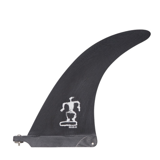 Hull Flex 9" Single Fin - Black - Makai Fins