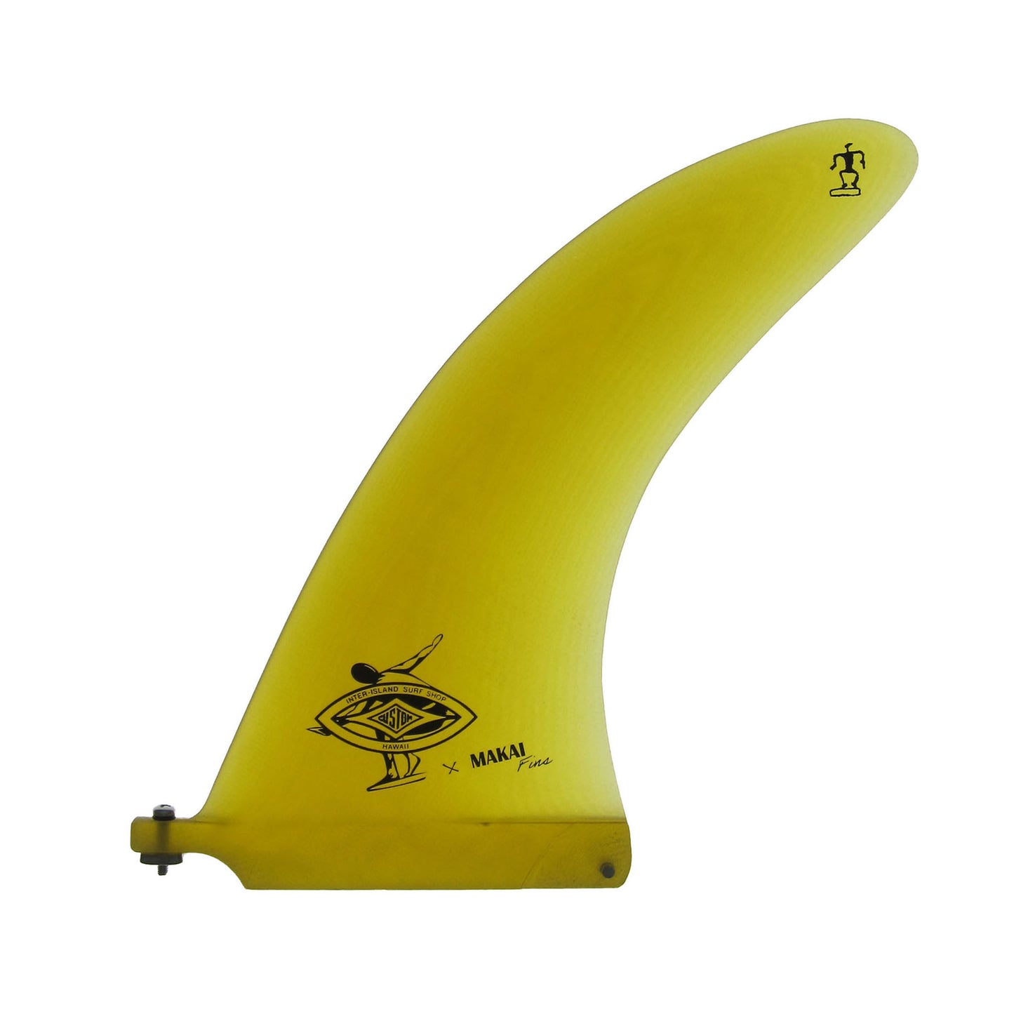 Single Fin Nine - Oh 9"  - Yellow - Makai Fins x Inter Island