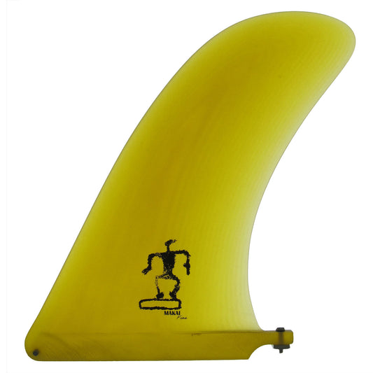 Pivotal 10.5" Single Fin - Yellow - Makai Fins