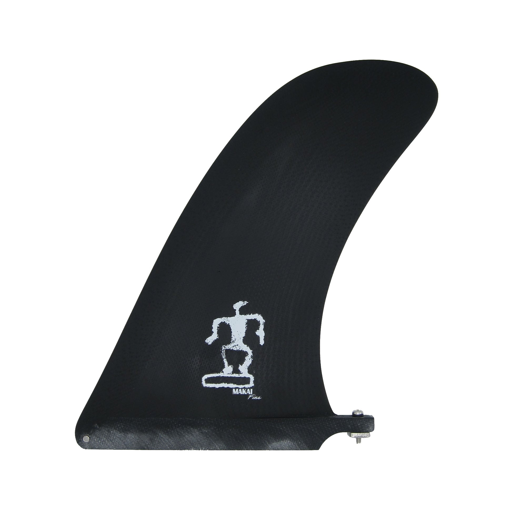 Pivotal 9.5" Single Fin - Carbon Black - Makai Fins