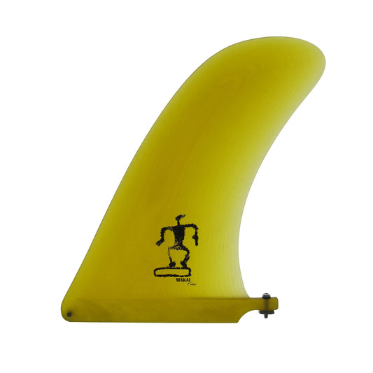 Pivotal 9.5" Single Fin - Yellow - Makai Fins