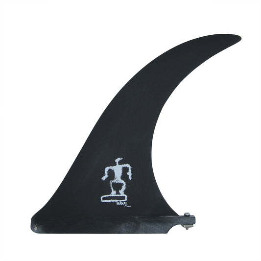 Sickle Flex 9.5" Single Fin - Carbon Black- Makai Fins