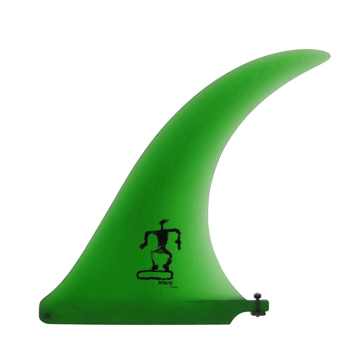 Sickle Flex 9.5" Single Fin - Emerald Green - Makai Fins