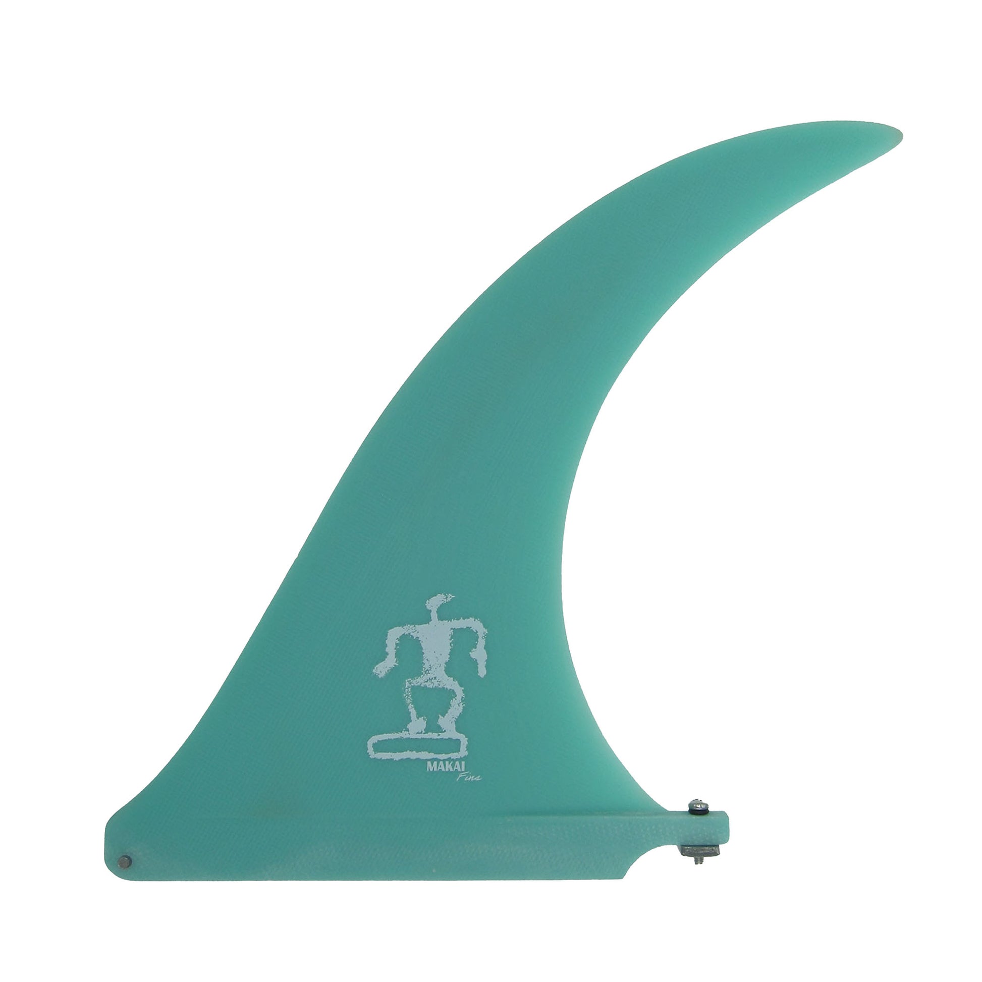 Sickle Flex 9.5" Single Fin - Turquoise - Makai Fins