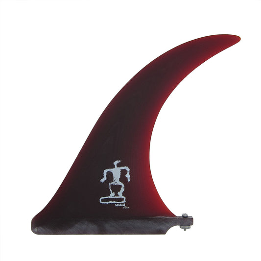 Sickle Flex 9.5" Single Fin - Wine Red - Makai Fins