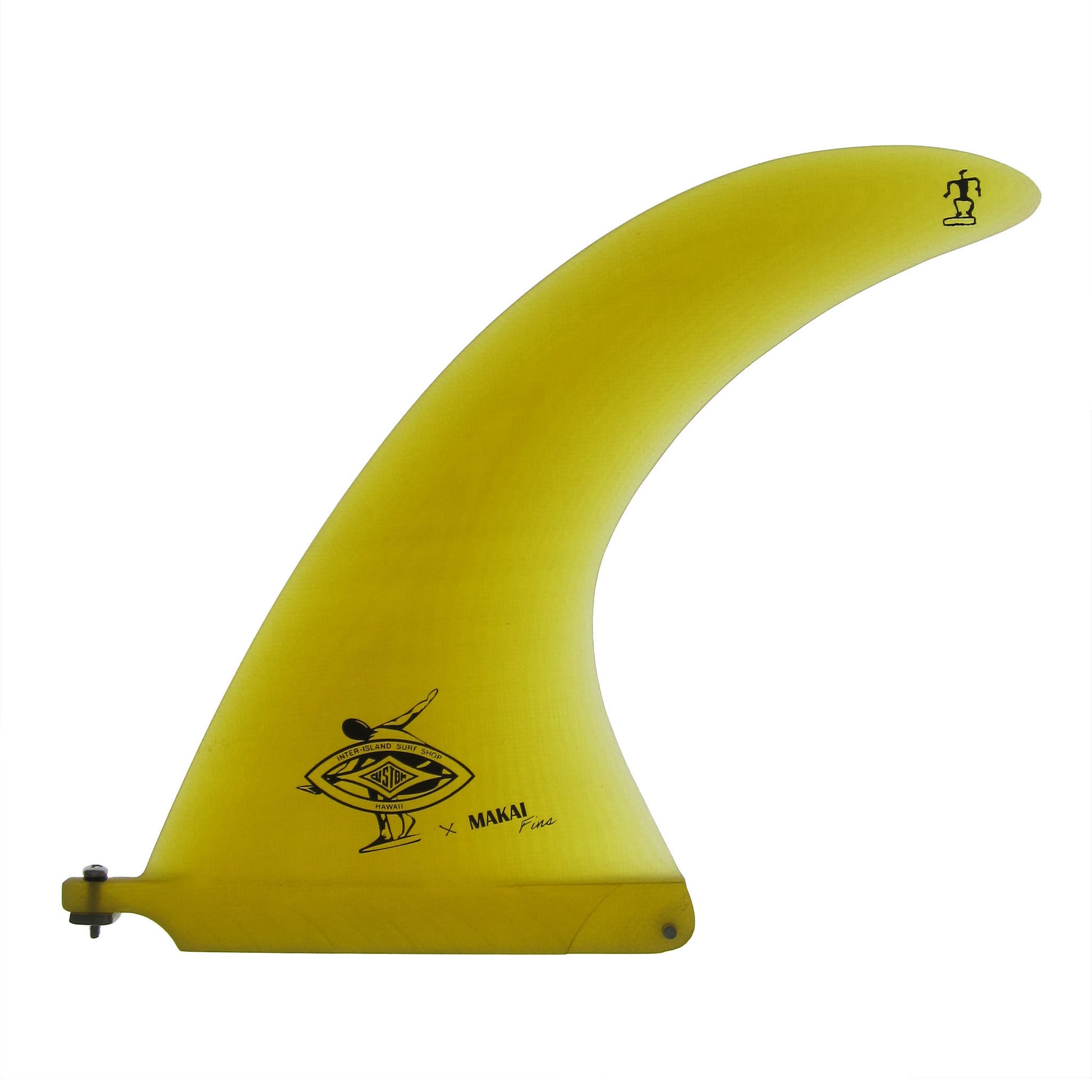 Spark2 9" Single Fin   - Yellow - Makai Fins