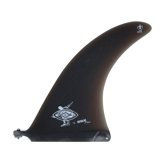 The Lango 9" Single Fin  - Smoke Grey - Makai Fins