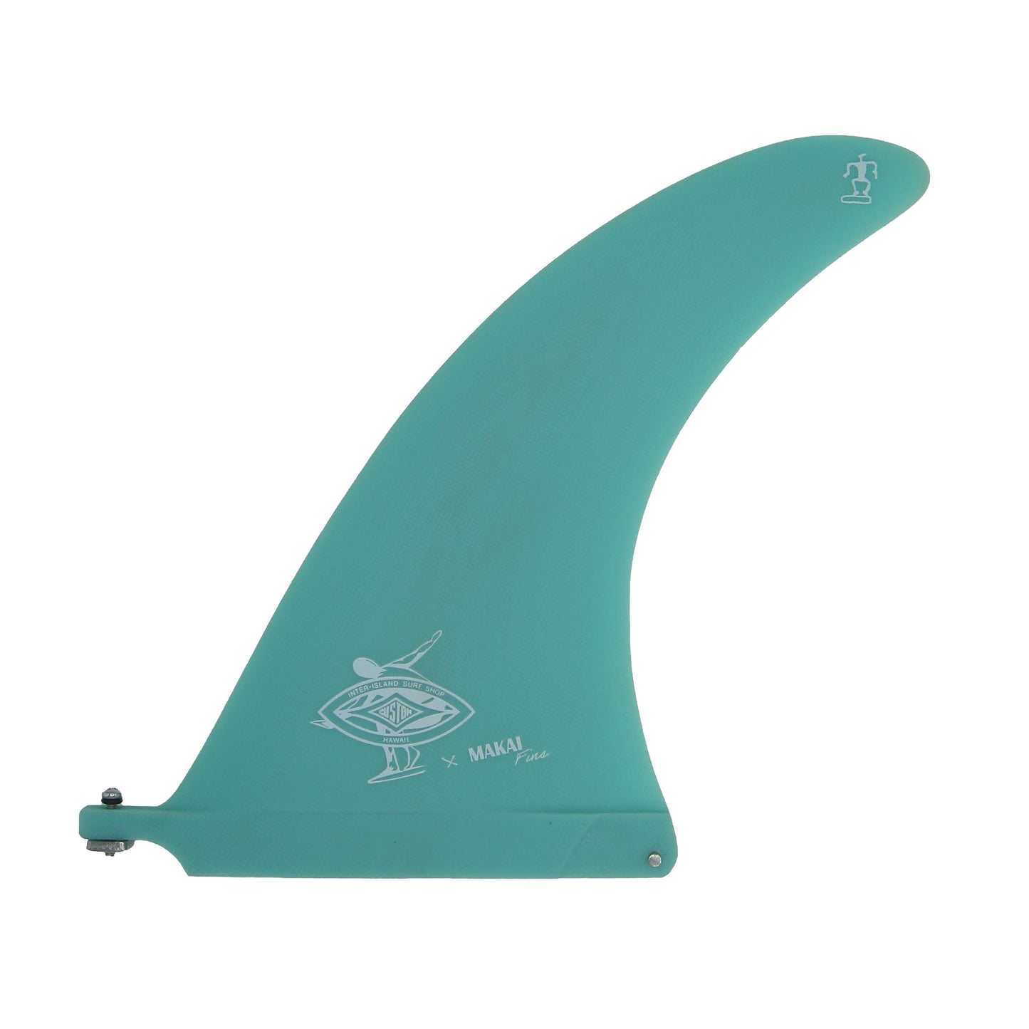 The Lango 9" Single Fin  - Turquoise - Makai Fins